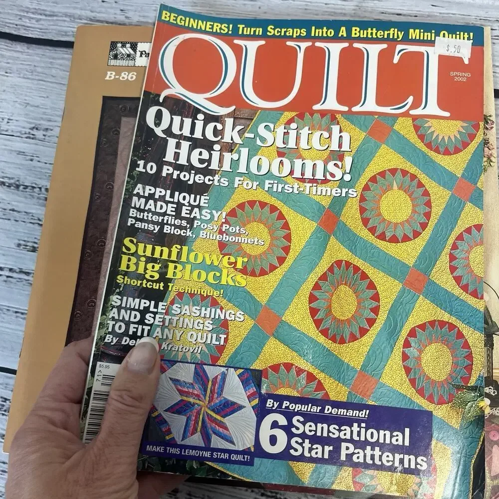 Vintage Set of 12 Craft Quilt Magazines Christmas Cross Stitch Leisure Arts Mugs